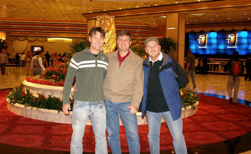 Sandy, Uli und Oli im MGM Grand