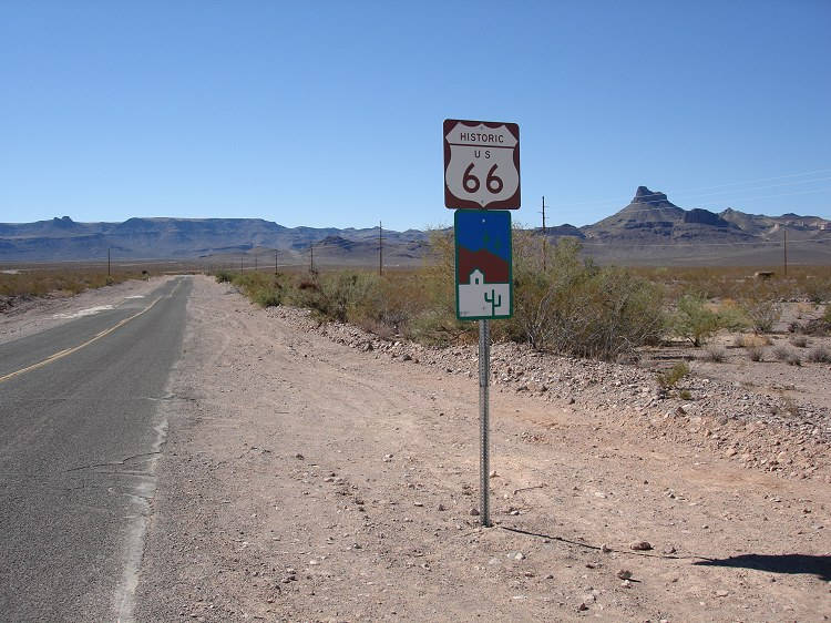 Route 66 durch die Wüste