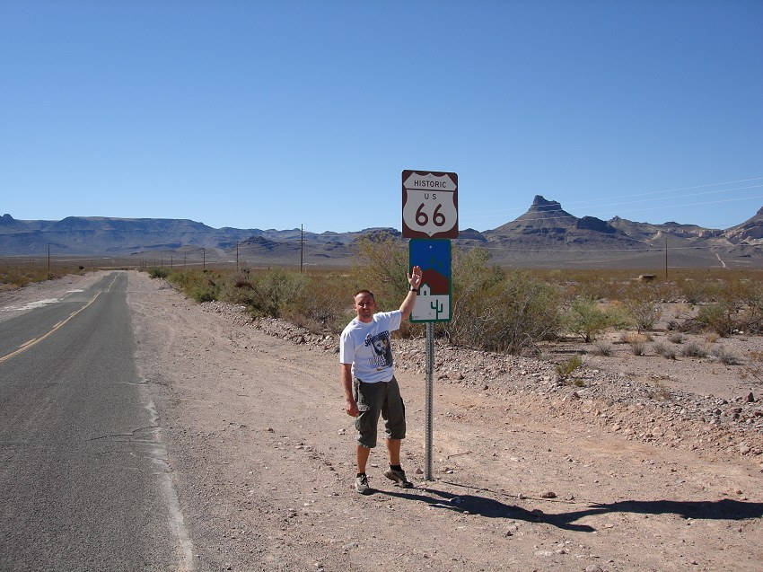 Route 66 durch die Wüste