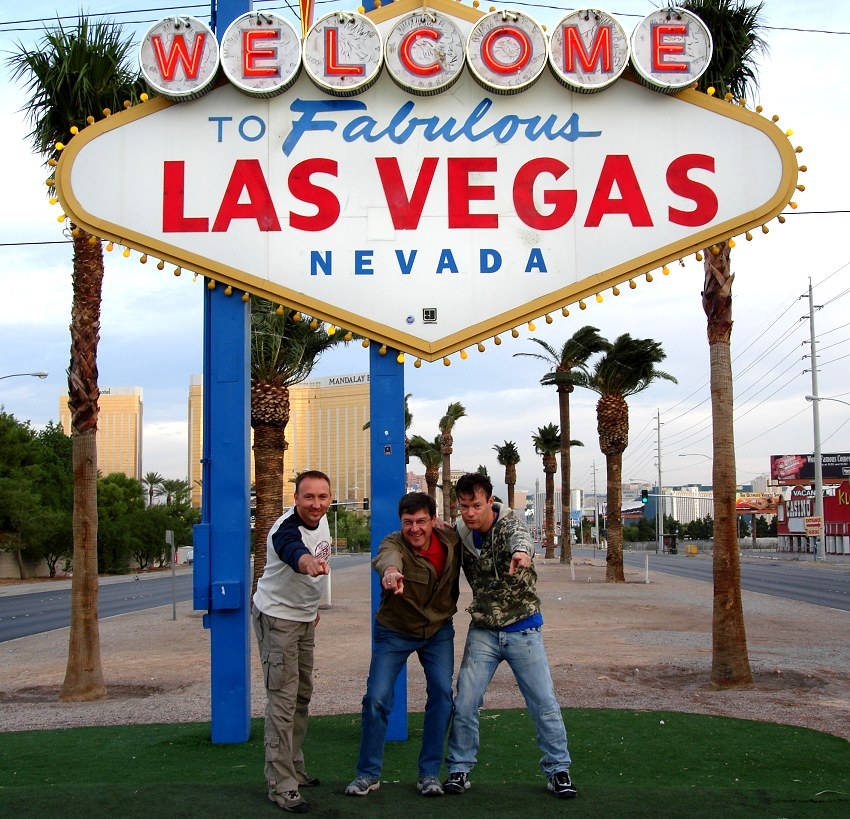 Oli, Uli und Sandy in Vegas