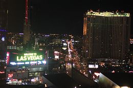 Las Vegas - Abschlussblick LV-Strip    THE END!